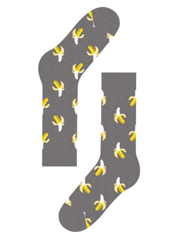 Happy Socks Skarpety (2 pary) w kolorze szaro-żółtym