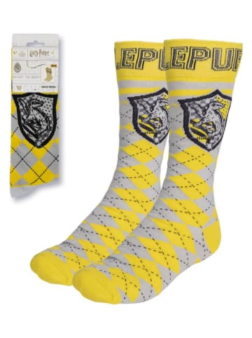 Lucky Socks Skarpety "Harry Potter" w kolorze szaro-żółtym