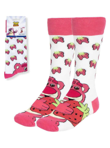 Lucky Socks Sokken wit/roze