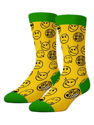 Lucky Socks Skarpety (2 pary) w kolorze żółto-zielonym