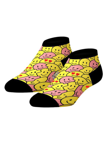 Lucky Socks Skarpety (2 pary) w kolorze żółto-czarnym