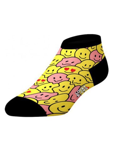 Lucky Socks Skarpety (2 pary) w kolorze żółto-czarnym