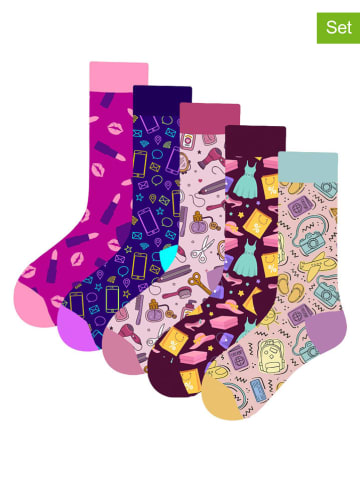 Lucky Socks Skarpety (5 par) ze wzorem