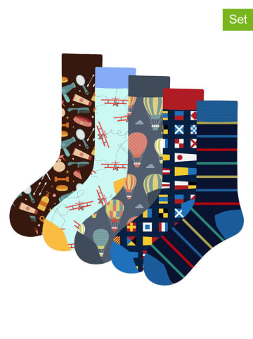 Lucky Socks Skarpety (5 par) ze wzorem