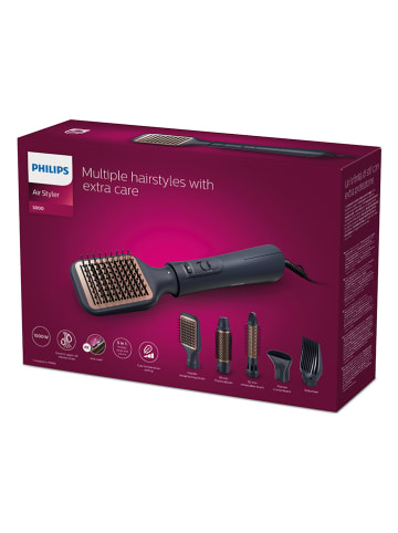 Philips Warmeluchtborstel "5000 Series" donkerblauw