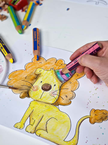 STABILO Duo-Buntstifte "STABILO woody 3 in 1 - 5 Stück