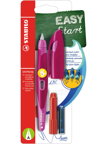 STABILO Schreiblernfüller "Easy birdy" - Feder A - Linkshänder in Beere/ Rosa