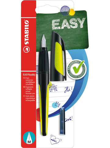 STABILO Schrijfleer-vulpen "STABILO Easy buddy - Feder M" zwart/groen