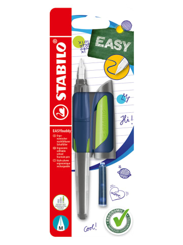 STABILO Schoolvulpen "EASYbuddy" - veer M - groen/blauw