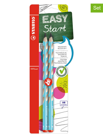STABILO 2-delige set: driehoekige potloden rechtshandig "STABILO EASYgraph" - 2x 2 stuks