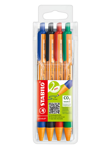 STABILO Ballpoint "STABILO pointball" - 4 stuks