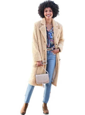 Heine Teddymantel in Beige