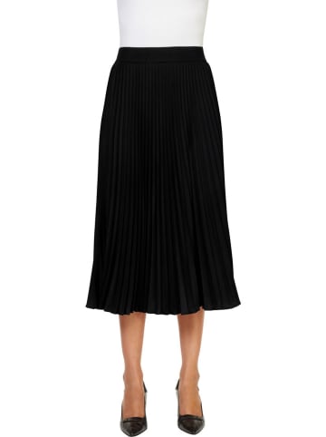 Heine Plisseerock in Schwarz