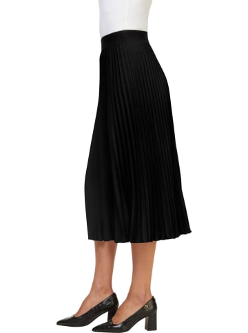 Heine Plisseerock in Schwarz