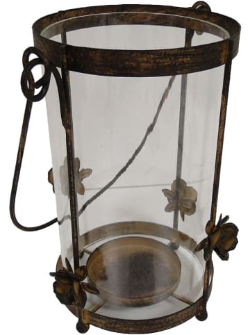 Anticline Windlicht bruin - (B)13 x (H)22 x (D)13 cm