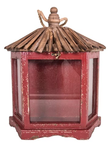 Anticline Wandlantaarn rood/lichtbruin - (H)43 cm