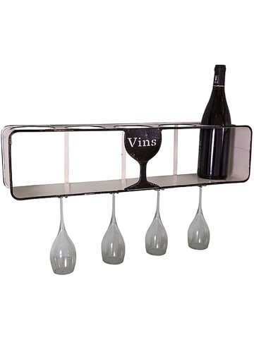 Anticline Regał w kolorze kremowym na wino - 60,5 x 16 x 13 cm