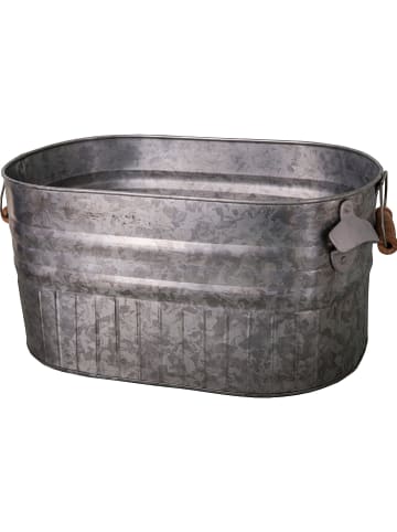 Anticline Aufbewahrungseimer in Silber - (B)63 x (H)24 x (T)28,5 cm