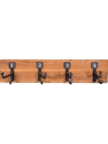 Anticline Wandhaken zwart/bruin - (B)60 x (H)13 x (D)4,5 cm