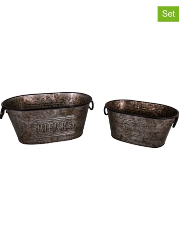 Anticline 2-delige set: opbergemmer bruin