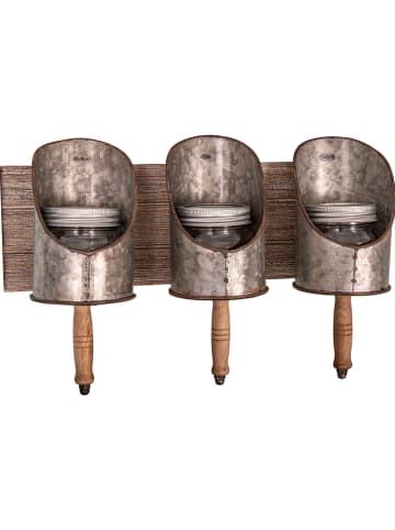 Anticline Wandrek bruin/zilverkleurig - (B)39 x (H)24 x (D)10 cm