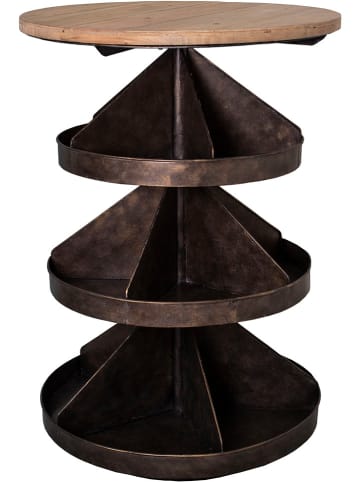 Anticline Bijzettafel lichtbruin/bruin - (H)87,5 x Ø 60 cm