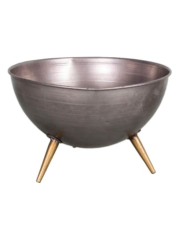 Anticline Aufbewahrungsschale in Silber/ Gold - (H)15,5 x Ø 24 cm