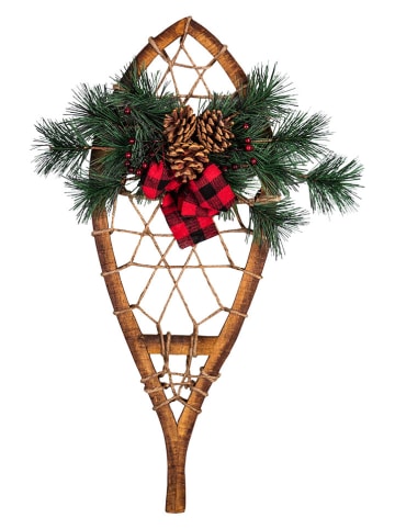 Anticline Deco-object lichtbruin/rood - (H)55,5 cm