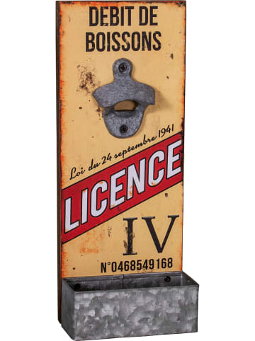 Anticline Wandflesopener geel - (B)12 x (H)30 x (D)6 cm