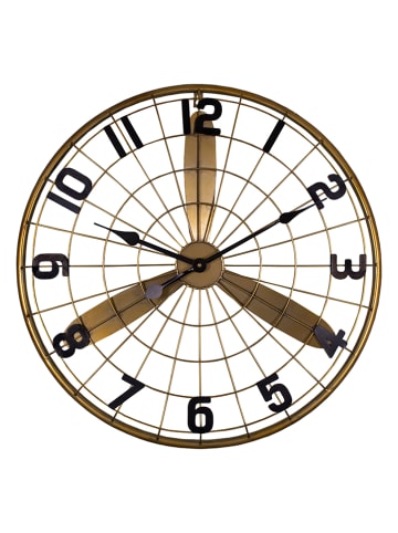 Anticline Wanduhr in Gold - Ø 60 cm