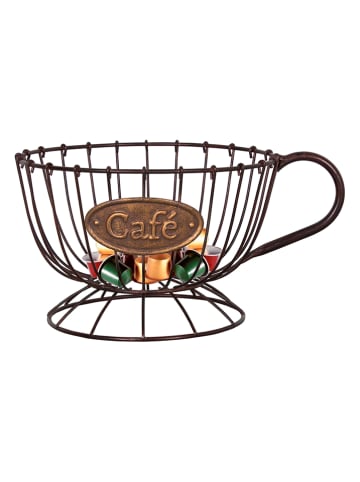 Anticline Capsulehouder bruin - (B)26,5 x (H)13,5 x (D)20,5 cm