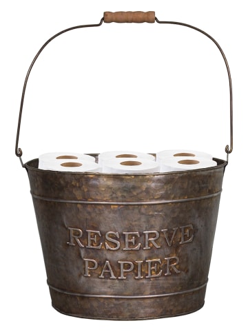 Anticline Aufbewahrungskorb in Braun - (H)22,5 x Ø 32 cm