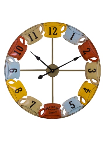 Anticline Wanduhr in Bunt - Ø 60 cm