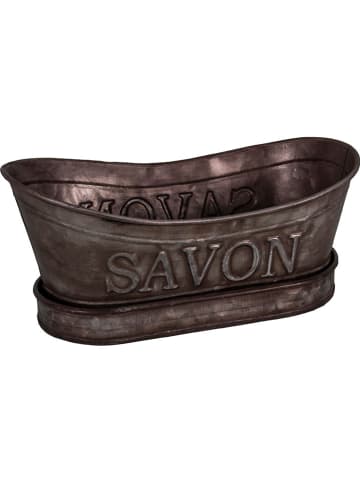 Anticline Zeepschaaltje bruin - (B)21,5 x (H)10 x (D)11,5 cm