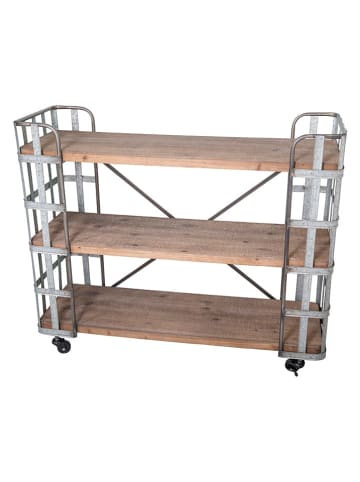 Anticline Standregal in Beige/ Silber - (B)102 x (H)85 x (T)34 cm