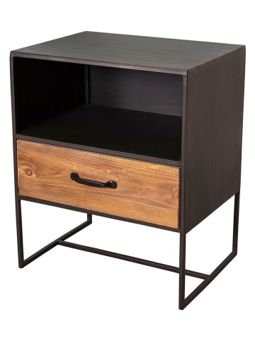 Anticline Kast zwart/lichtbruin - (B)48 x (H)58 x (D)38 cm