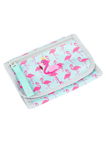 BAAGL Geldbörse "Flamingo" in Hellblau/ Pink