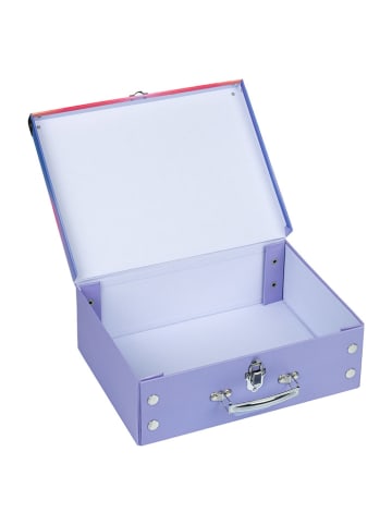 BAAGL Aufbewahrungskoffer "Rainbow" in Rot/ Lila - (L)32,5 x (B)10,5 x (H)26 cm