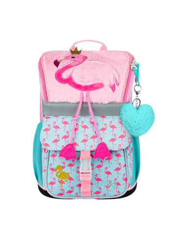 BAAGL Schulranzen "Zippy Flamingo" in Rosa/ Hellblau