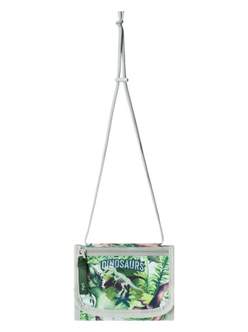 BAAGL Portfel "Dinosaurs" w kolorze zielonym