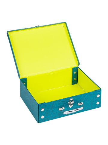 BAAGL Aufbewahrungskoffer "T-Rex" in Blau - (L)32,5 x (B)10,5 x (H)26 cm