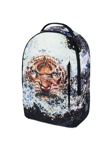 BAAGL Rugzak "eARTh Tiger by Lukero" zwart