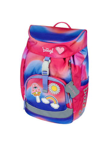 BAAGL Schulranzen "Airy Rainbow" in Rot/ Blau