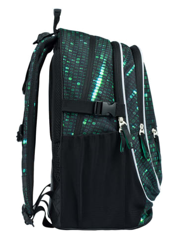 BAAGL 3-delige schooltasset "Core Numbers" groen/zwart