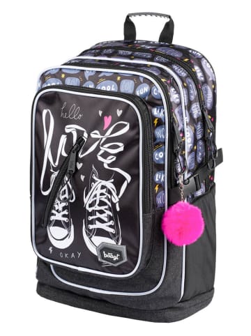 BAAGL Schulranzen "Sneakers" in Schwarz/ Bunt - (L)33 x (B)20 x (H)45 cm