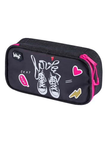 BAAGL Piórnik "Sneakers" w kolorze antracytowo-różowym