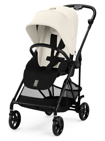 Cybex Spacerówka "Melio Carbon" w kolorze kremowo-czarnym