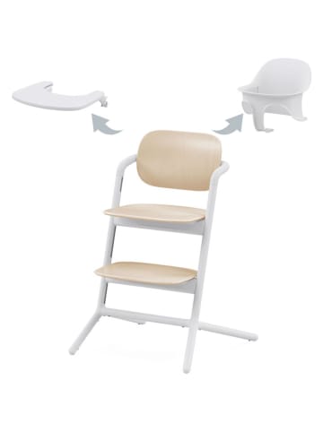 Cybex Krzesełko 3w1 "Lemo" w kolorze biało-beżowym do karmienia