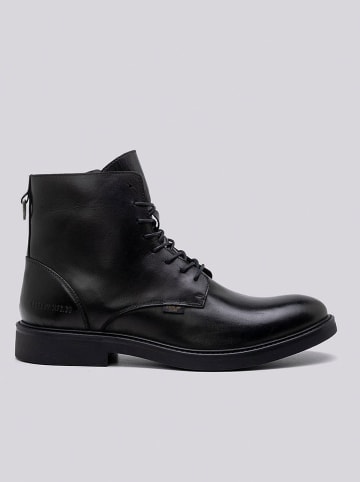 Replay Leder-Boots in Schwarz