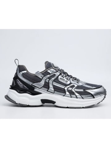 Replay Sneakers in Silber/ Schwarz